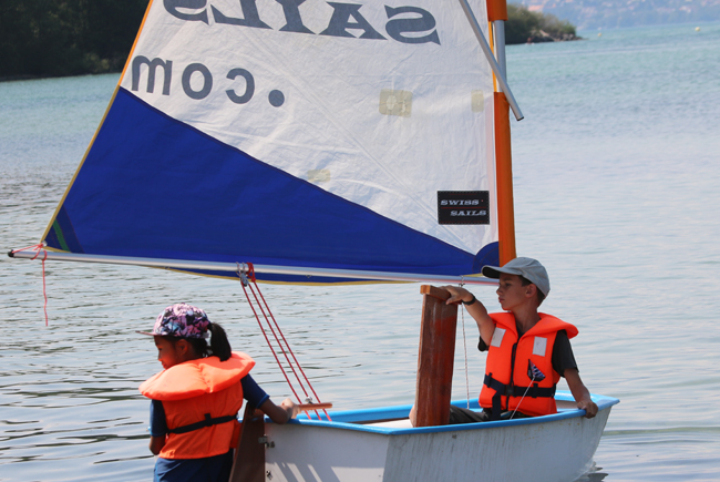 Evénement, initiation à a voile sur bateau Optimist
